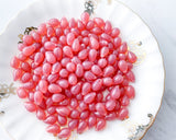 6x9mm Side Drilled Teardrops Milky Rose Pink Czech Glass Smooth Pressed Glass Drop Bead 0EVE1428