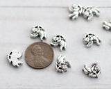 Cupid Metal Spacer Beads Antique Silver Flying Cherub Valentine's Day Jewelry Bulk Buy Option 00EVE939