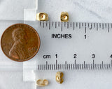 304 Stainless Steel Gold Plated Earring Stopper Butterfly Ear Nut for Earring Post 6x4mm Gold Earring Backs 50 Pieces 0EVE2084