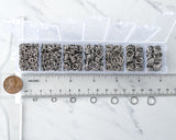 Jump Rings Bulk 304 Stainless Steel 1410 Piece Mixed Lot 4mm 5mm 6mm 7mm 8mm 9mm 10mm Open Jump Ring Jewelry Findings Assorted Size 0EVE1521